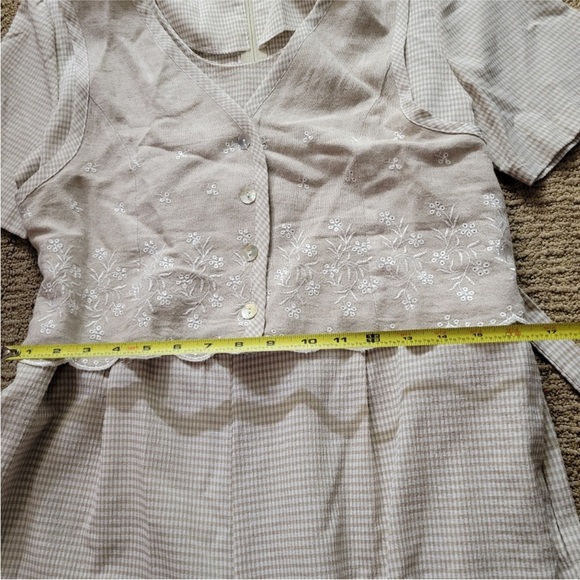 90s ROMPER gingham vest - Picture 12 of 14